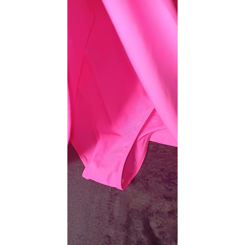 NWT! B2Prity Cutout OnePiece Swimdress Swimsuit XL Pink Colorblock Tummy Control - Picture 8 of 12